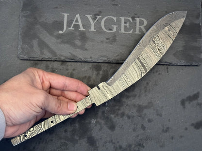 Handmade Damascus Steel Kukri Knife Blank Blade – B278