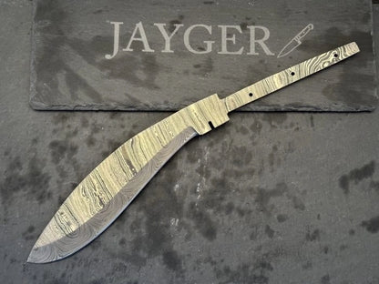Handmade Damascus Steel Kukri Knife Blank Blade – B278