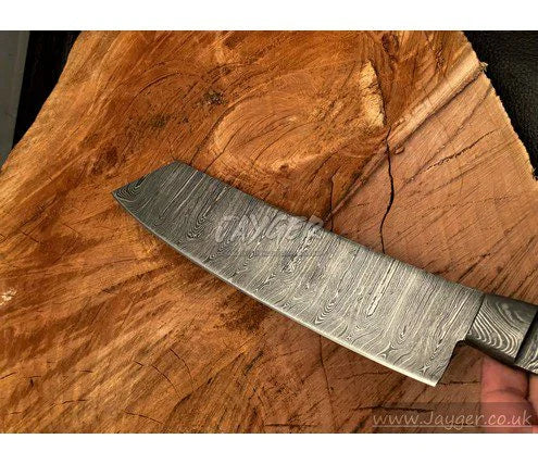 Handmade Damascus Steel Knife blade-Chef Blank Blade-Heat Treated