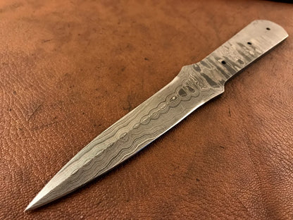 Hand Forged Damascus Steel Dagger Knife Blade – B36