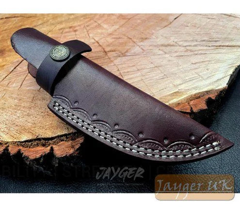 Custom Made Fixed Blade Knife Leather Sheath – BGS4