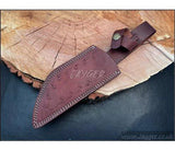 Custom Made Fixed Blade Hunting Knife Leather Sheath -BGS7 - Jayger
