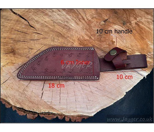 Custom Made Fixed Blade Hunting Knife Leather Sheath -BGS7