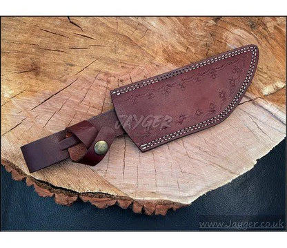 Custom Made Fixed Blade Hunting Knife Leather Sheath -BGS7