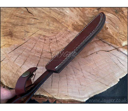 Custom Made Fixed Blade Hunting Knife Leather Sheath -BGS7