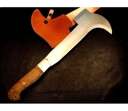 Handmade Bill Hook Double Edged Blade Wood Handle – BHC1