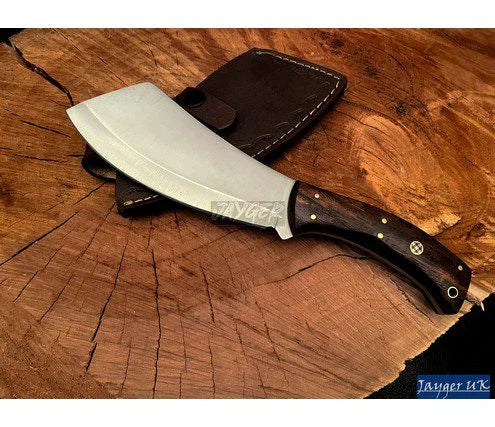 Hand Forged Carbon Steel Kitchen Cleaver/ Bushcraft Knife CH17