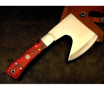 Handmade Meat Cleaver With Leather Sheath CH3