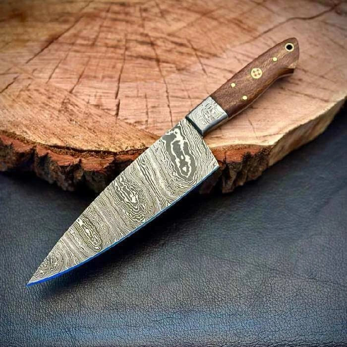 Hand Forged Damascus Steel Kitchen Knife / Chef Set