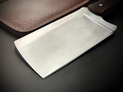 Custom Made Carbon Steel Large Meat Cleaver Knife