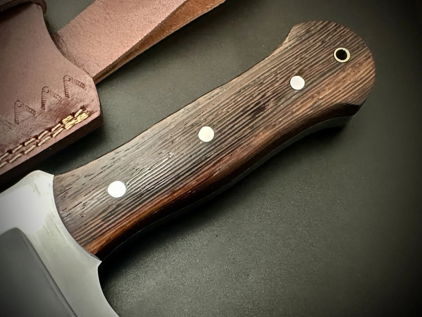 Custom Made Carbon Steel Large Meat Cleaver Knife