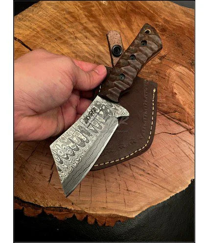 Handmade Damascus Steel Cleaver/ Hatchet DH18