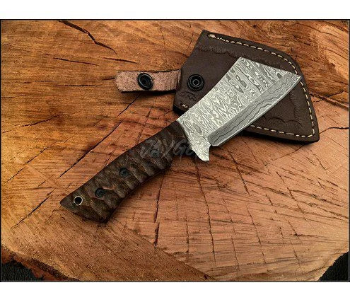 Handmade Damascus Steel Cleaver/ Hatchet DH18