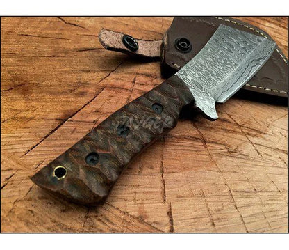 Handmade Damascus Steel Cleaver/ Hatchet DH18