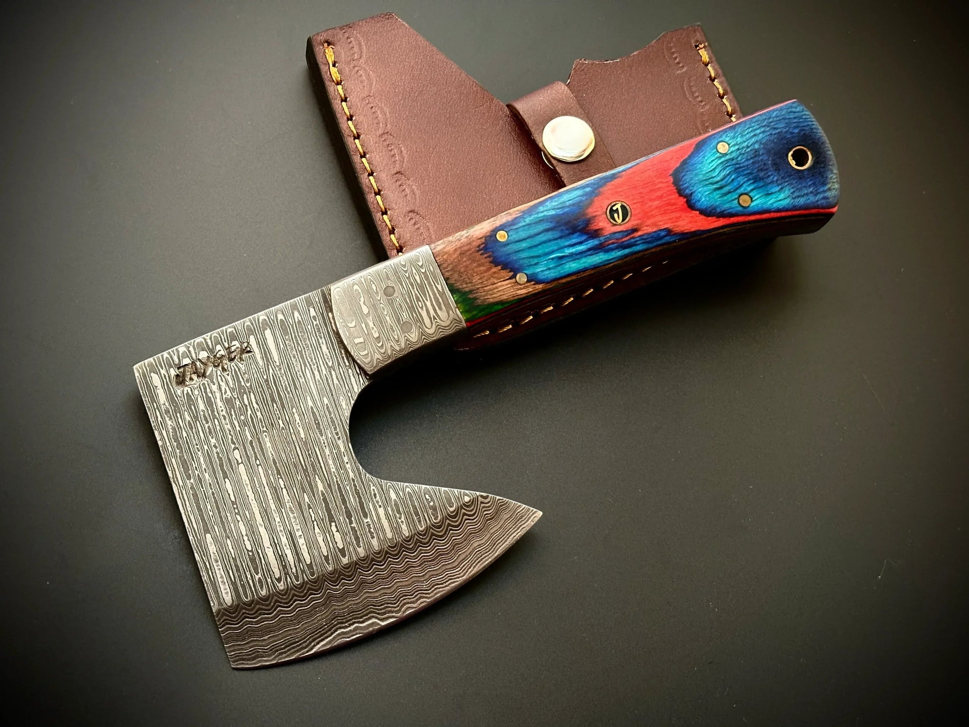 Handmade Damascus steel Meat Cleaver /