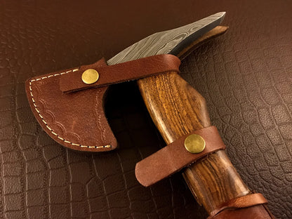 Hand Forged Viking Spike Axe With Leather Sheath – Da6