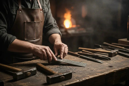 Damascus Steel Billet Hand Forged By Jayger | Pattern Ladder - Jayger