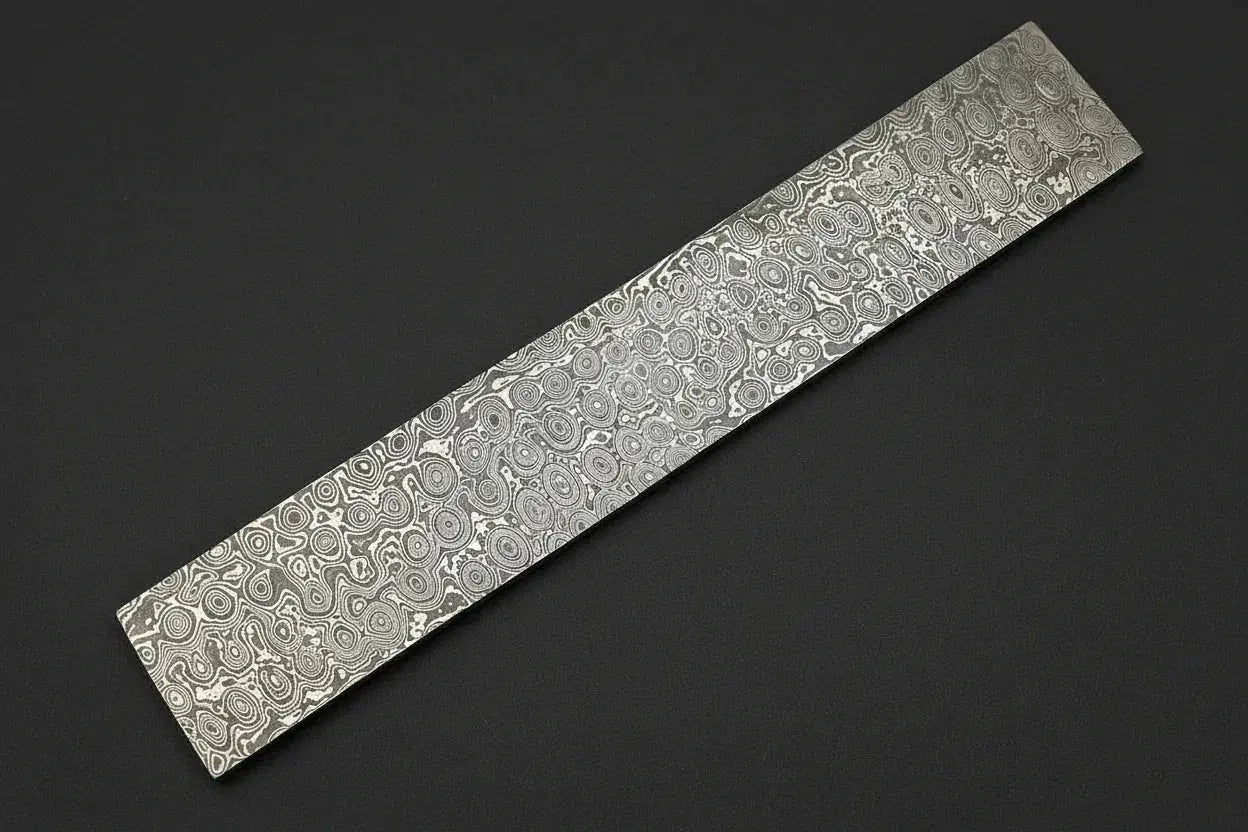 Damascus Steel Billet Hand Forged Strip | Pattern Raindrop – Jayger