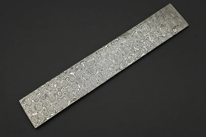 Damascus Steel Billet Hand Forged By Jayger | Pattern Raindrop - Jayger