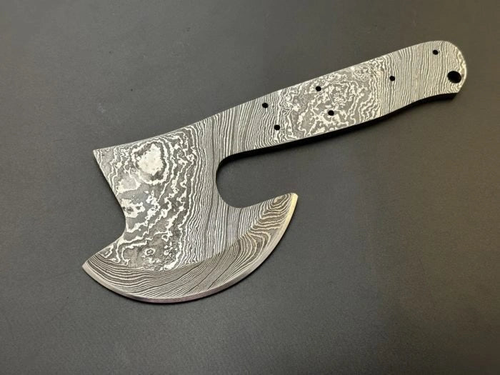 Hand Forged Damascus Cleaver | Hatchet Blank Blade – HB12