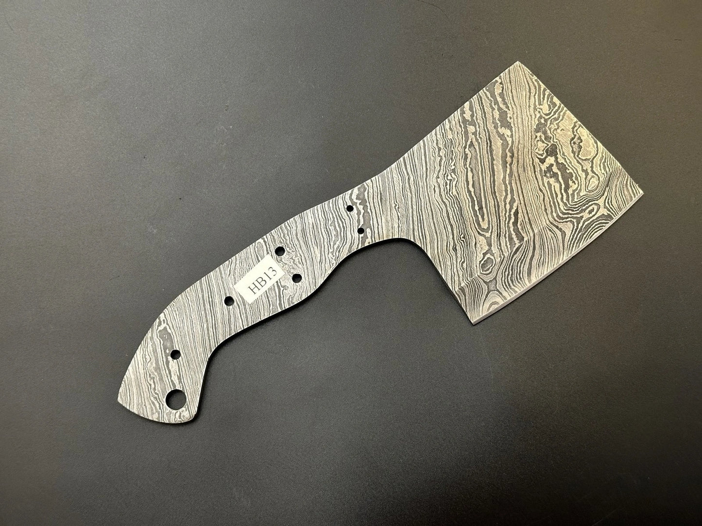 Hand Forged Damascus Steel Meat Cleaver Chef Knife Blank – HB13