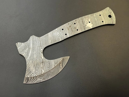 Hand Forged Damascus Steel Cleaver Chef Knife Blade – HB14