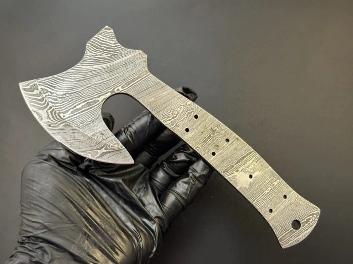 Hand Forged Damascus Steel Cleaver Chef Knife Blade – HB14