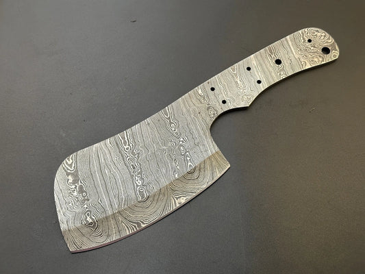 Hand Forged Meat Cleaver Knife | Bushcraft Blank Blade – HB15