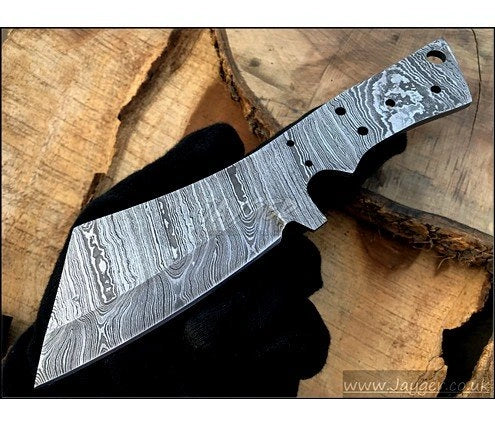 Damascus Steel Bushcraft Knife Blank Blade – HB16
