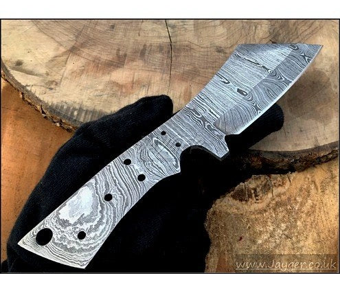Damascus Steel Bushcraft Knife Blank Blade – HB16