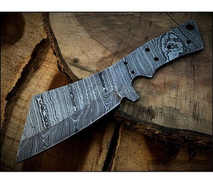 Damascus Steel Bushcraft Knife Blank Blade – HB16