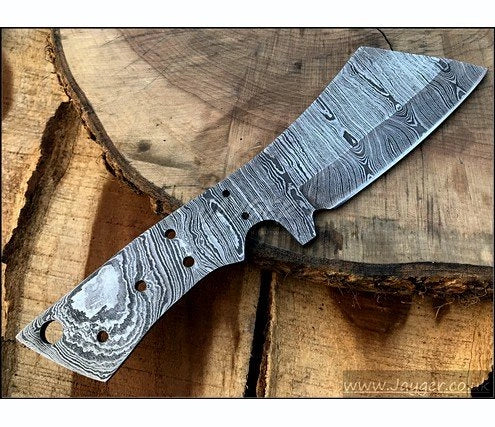 Damascus Steel Bushcraft Knife Blank Blade – HB16