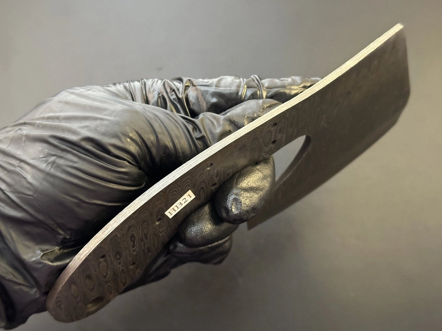 Damascus Steel Meat Cleaver | Bushcraft Knife Blank Blade – HB21