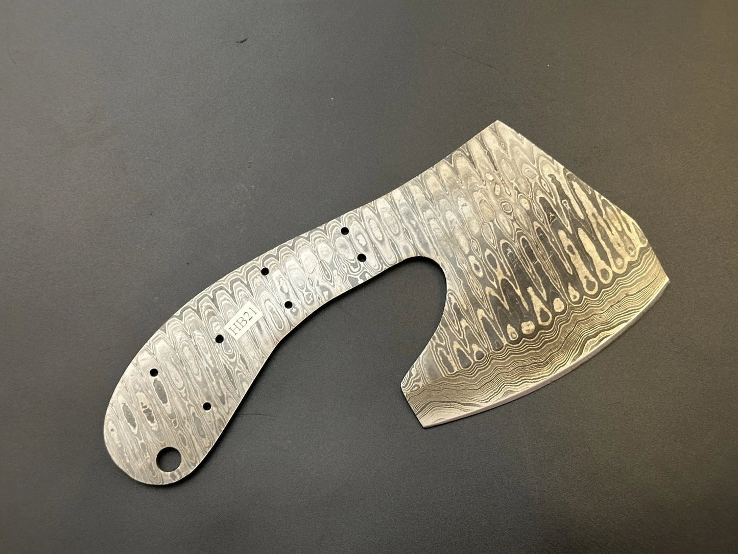 Damascus Steel Meat Cleaver | Bushcraft Knife Blank Blade – HB21