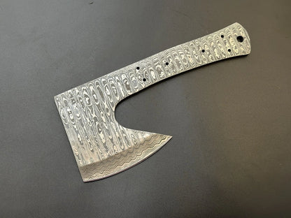 Damascus Steel Meat Cleaver Knife Blank Blade – HB3