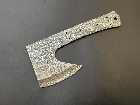 Damascus Steel Meat Cleaver Knife Blank Blade – HB3