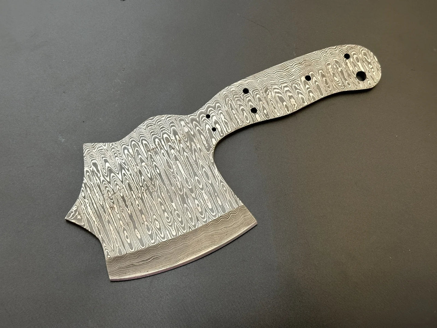 Damascus Steel Cleaver | Bushcraft Knife Blank Blade – HB5
