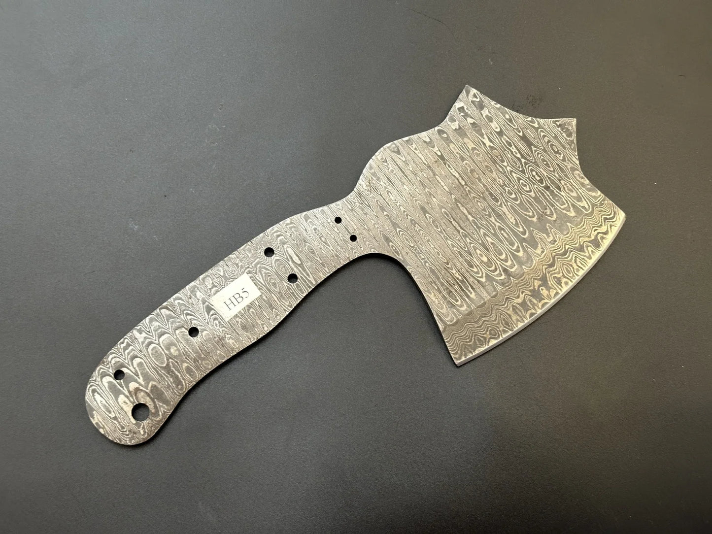 Damascus Steel Cleaver | Bushcraft Knife Blank Blade – HB5