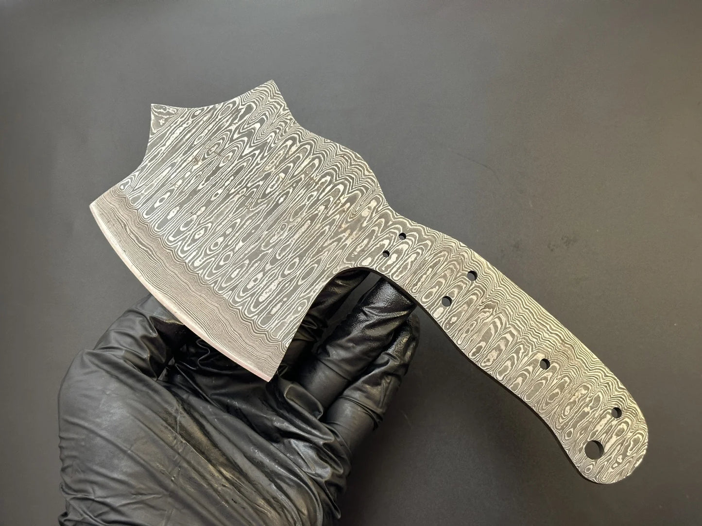 Damascus Steel Cleaver | Bushcraft Knife Blank Blade – HB5