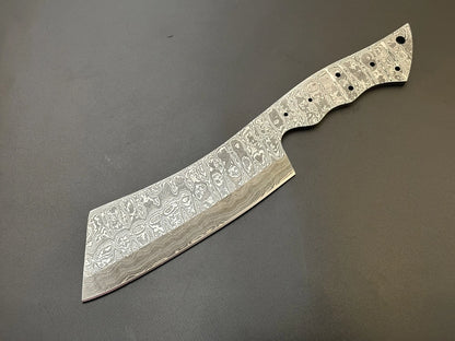 Handmade Damascus Steel Nakiri Knife Blade – HB9