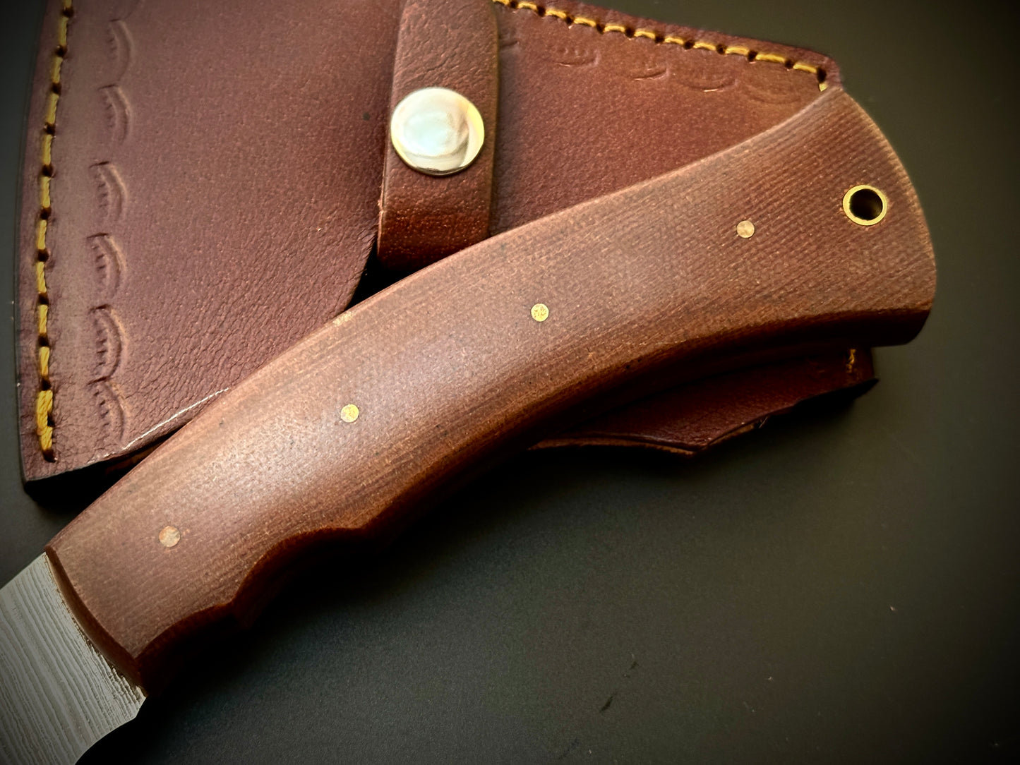 Damascus Steel Cleaver / Hatchet – HMD8