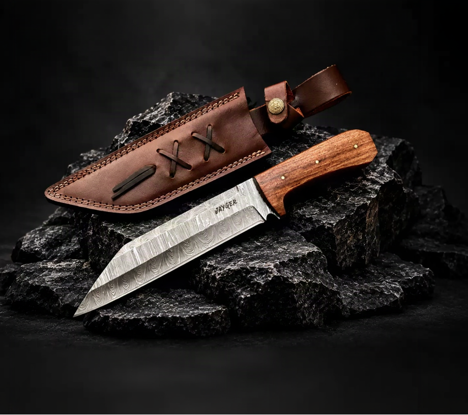 Handmade Seax Knife-Damascus Steel 