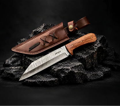 Handmade Seax Knife-Damascus Steel 