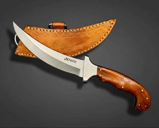 Handmade Carbon Steel Kirpan Knife - Traditional Sikh Knife