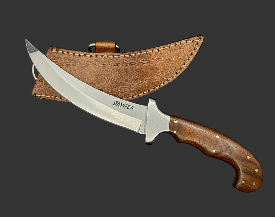 Handmade Carbon Steel Kirpan Knife - Traditional Sikh Knife