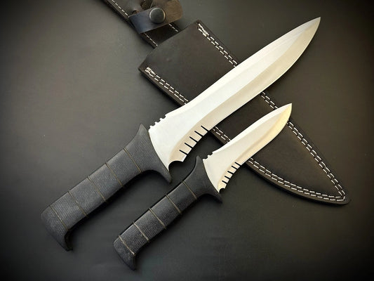 Handmade Carbon Steel Leon Kennedy Knife With Sheath