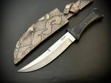 Handmade Coffin Handle Bowie Knife With Sheath- Made 2 Order - Jayger