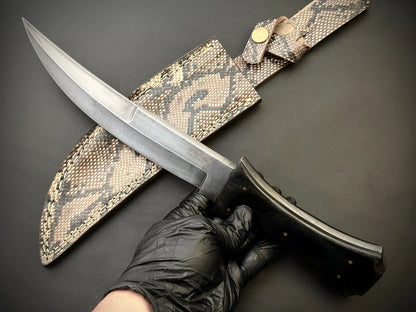 Handmade Coffin Handle Bowie Knife With Sheath