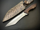 Hand Forged 5160 Spring Steel Bowie Knife With Sheath-Made 2 Order - Jayger
