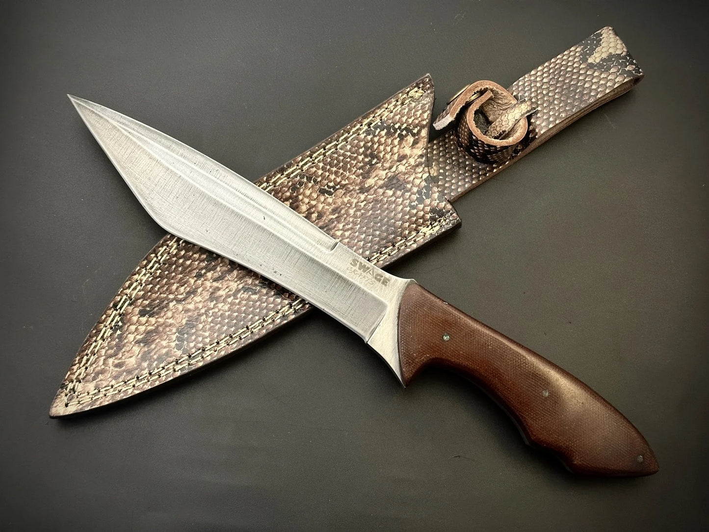 Hand Forged 5160 Spring Steel Bowie Knife With Sheath